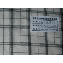 铜陵红庆麻业有限责任公司-苎麻棉混纺色织布(21s)